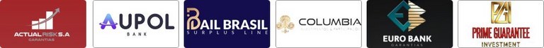Afiançadoras BAIL BRASIL, AUPOL, PRIME GUARANTEE, EURO BANK, COLUMBIA; ACTUAL RISK